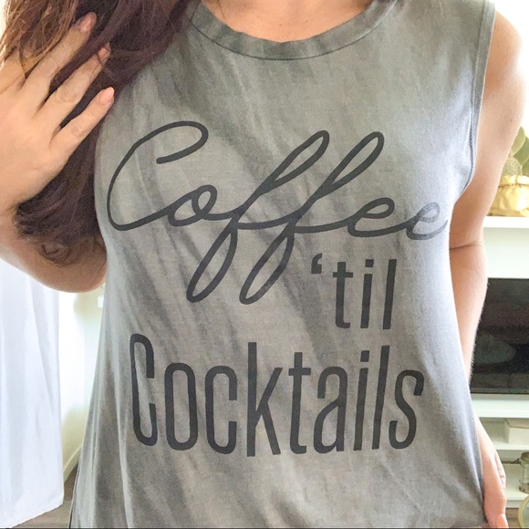 ✨ Final Price- Coffee til Cocktails Graphic Tank - Picture 2 of 4